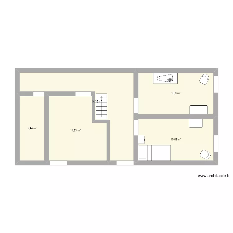 ESCALIER CHAM. Plan de 
