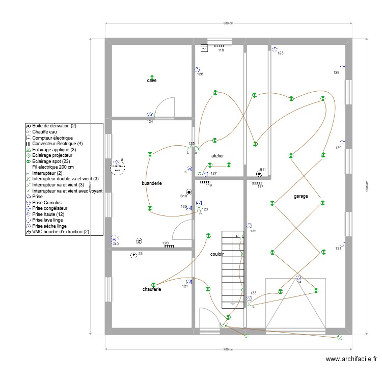 jérome RdC 1. Plan de 7 pièces et 103 m2