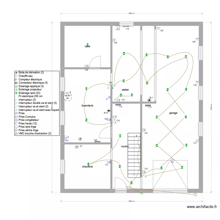 j&eacute;rome RdC 1. Plan de 