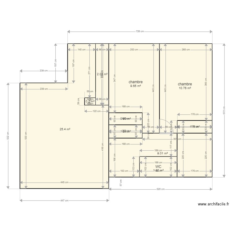 plan appartement. Plan de 0 pièce et 0 m2