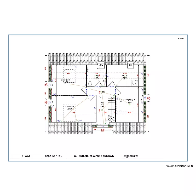 SYDORAK BRICHE ETAGE. Plan de 