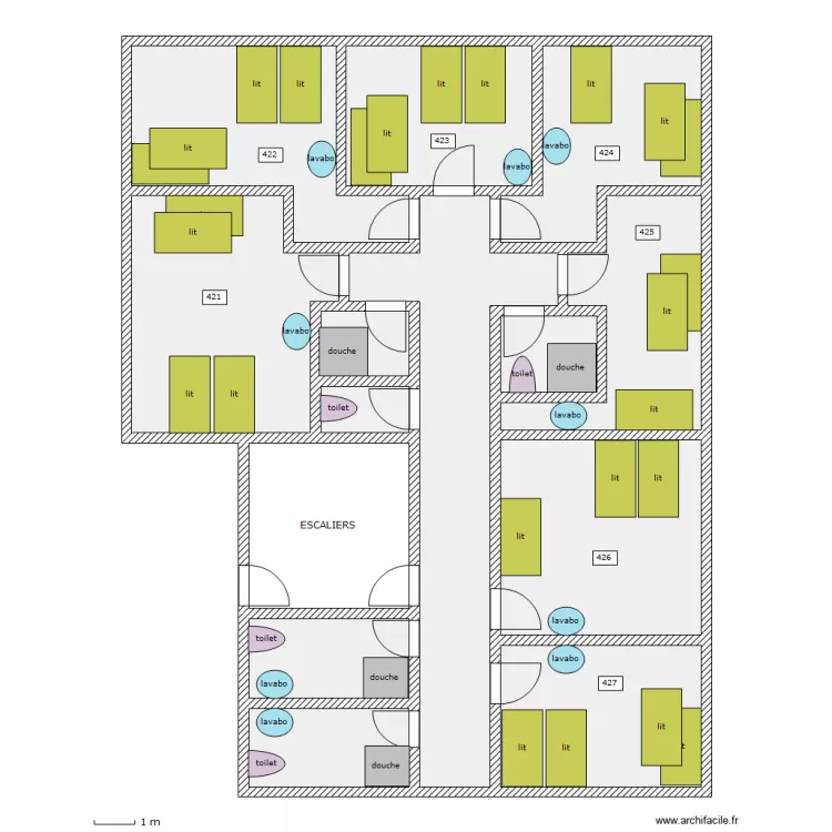 Grand Chalet 2eme etage. Plan de Grand Chalet 2eme etage. Plan de