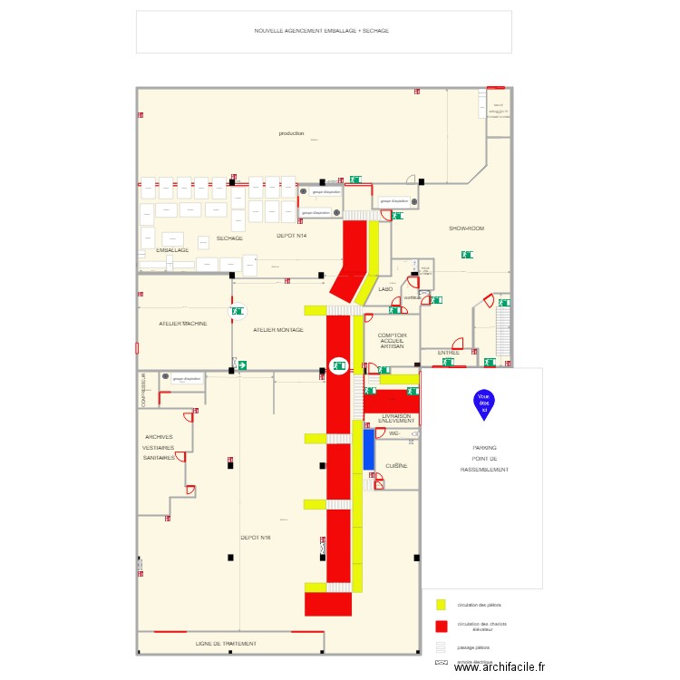 projet agencement emballage et sechage V5. Plan de 0 pièce et 0 m2