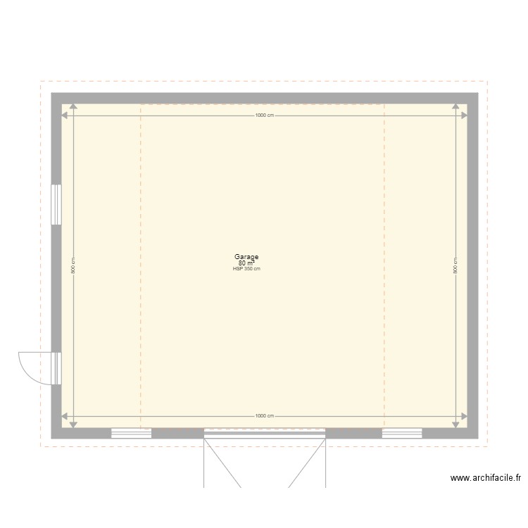 garage maison. Plan de 0 pièce et 0 m2