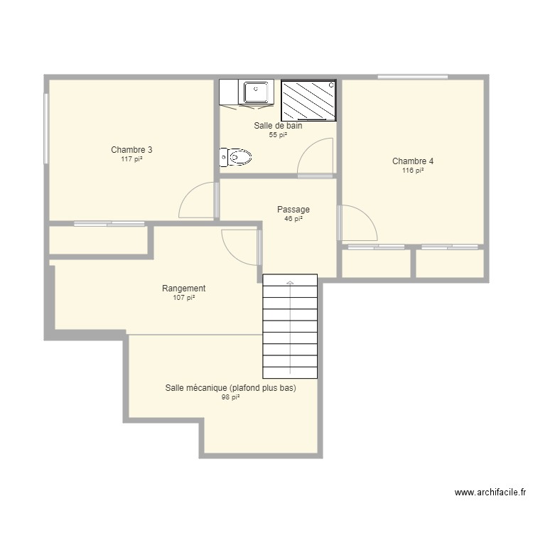 Viridis sous sol 2 bonnes dimensions. Plan de 0 pièce et 0 m2