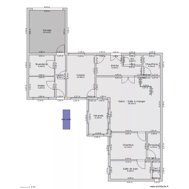 M&eacute;sang&egrave;re. Plan de 