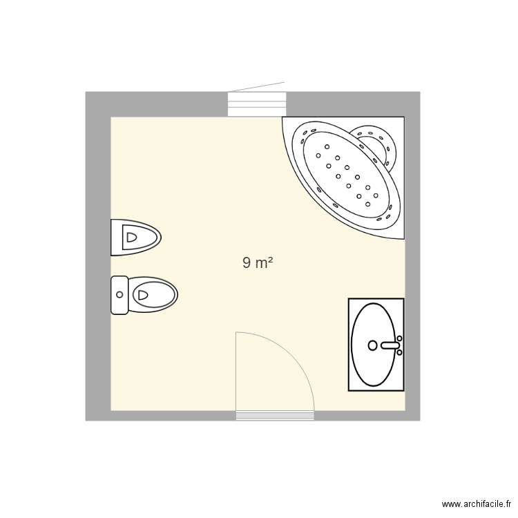 sdb. Plan de 0 pièce et 0 m2