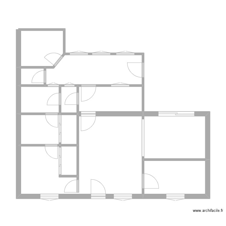 HOGUIN. Plan de 10 pièces et 50 m2