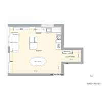 plan de l'existant cuisine salon