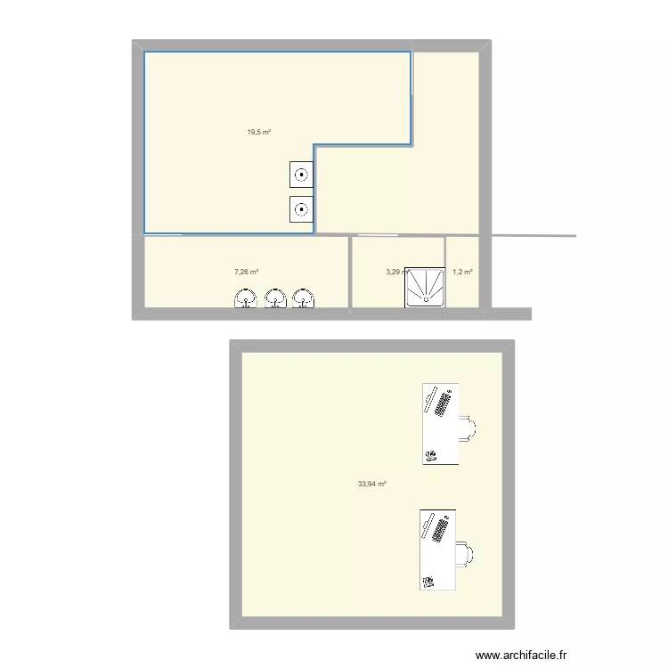 TOILETTES FILLES. Plan de 