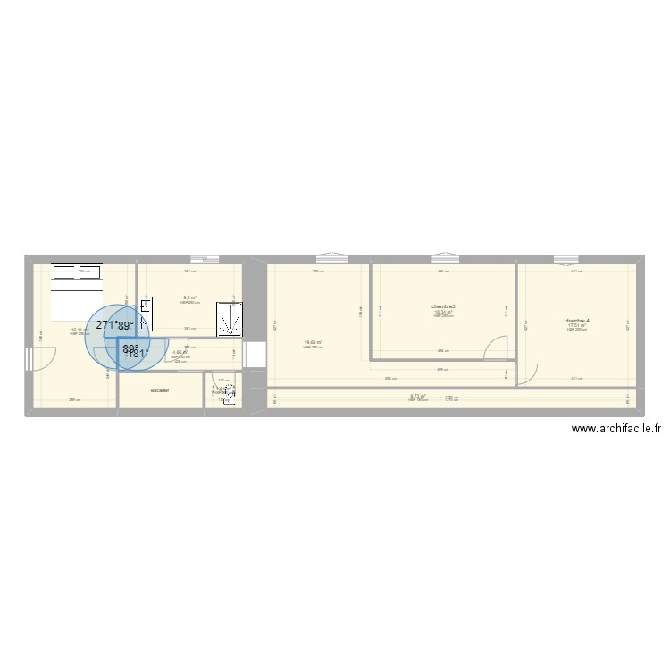 r+1. Plan de 0 pièce et 0 m2
