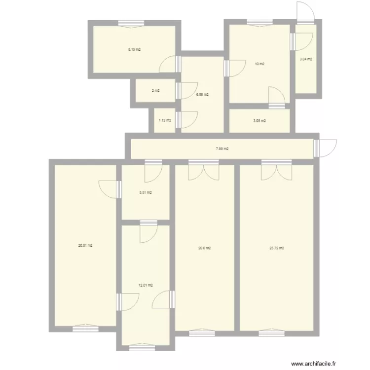 Appartement SEB pour diviser en 2 appart. Plan de Appartement SEB pour diviser en 2 appart. Plan de