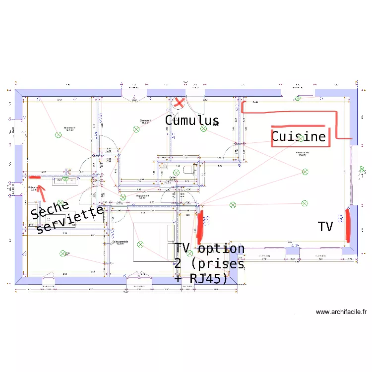 TOURNEBIZE ETAGE. Plan de 