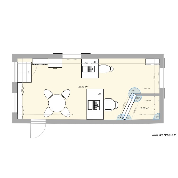 bureau rdchz 2. Plan de 0 pièce et 0 m2