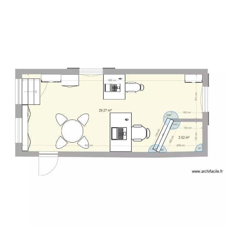 bureau rdchz 2. Plan de 