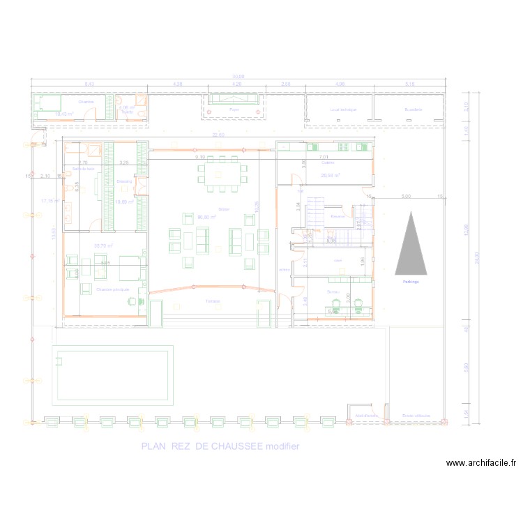 Evacuation EV Et EU. Plan de 0 pièce et 0 m2