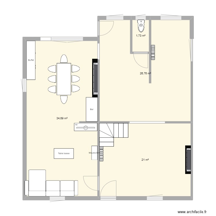 Waha. Plan de 0 pièce et 0 m2