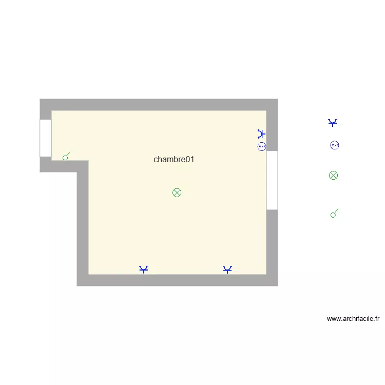 chambre01 elec. Plan de 
