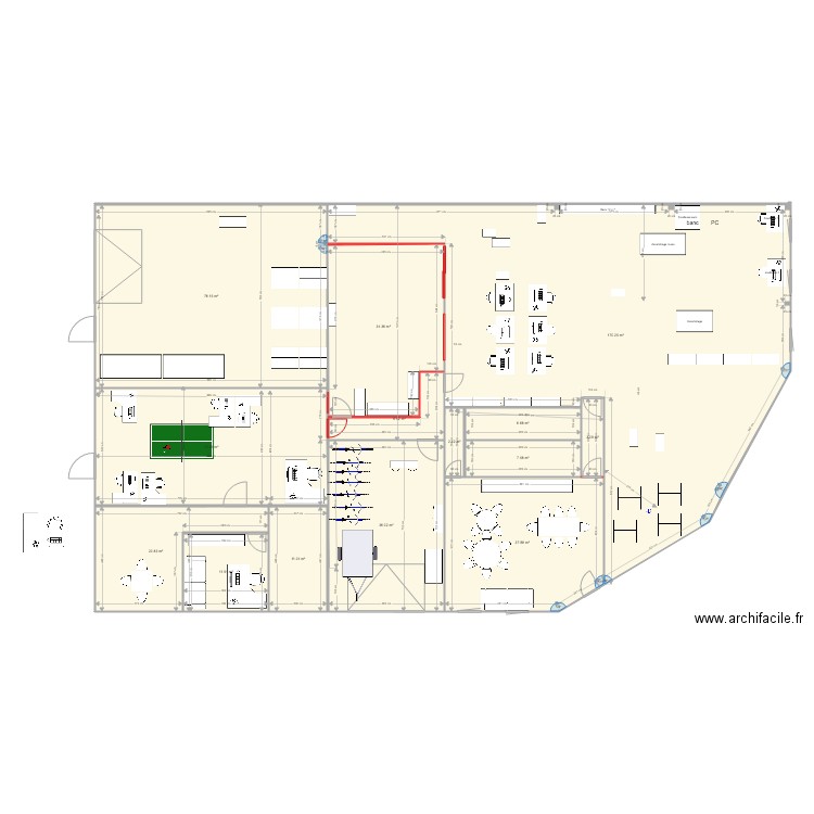 local VXX 12projet. Plan de 0 pièce et 0 m2