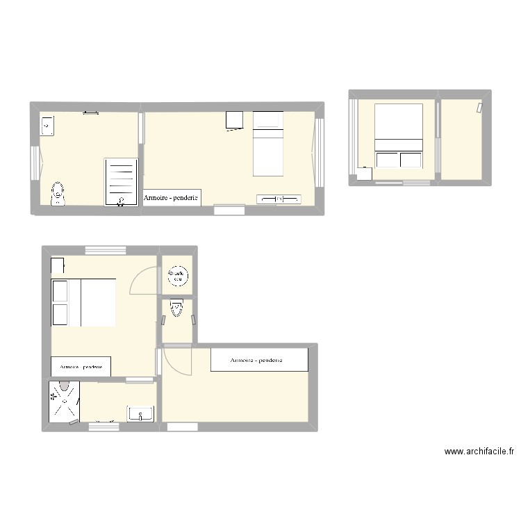MALANDAIN origine. Plan de 9 pièces et 56 m2