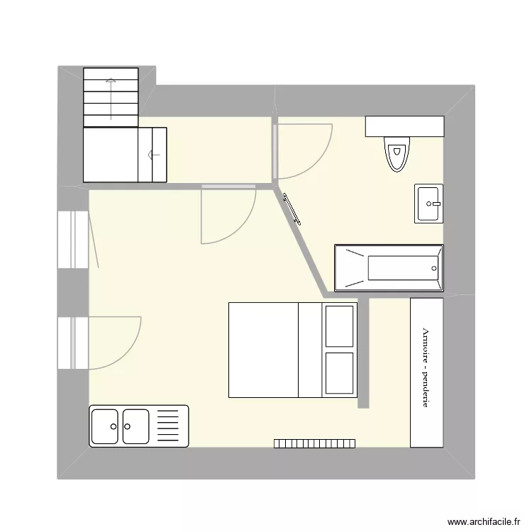 Maison Lucile 3. Plan de 2 et 20 m² Maison Lucile 3. Plan de 2 et 20 m²