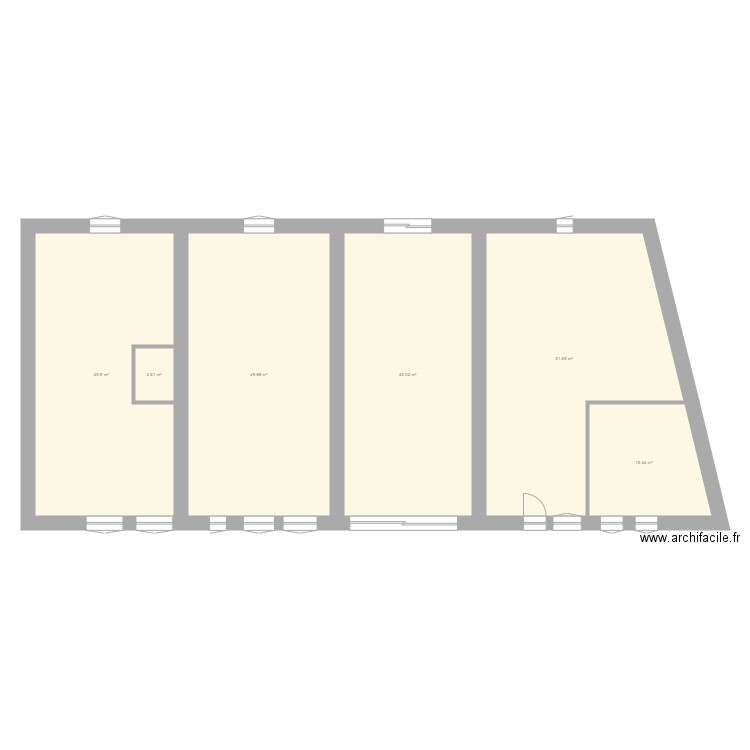 Julien le fied. Plan de 6 pièces et 211 m2