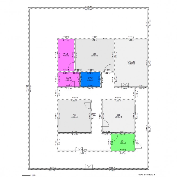 bab2. Plan de 0 pièce et 0 m2