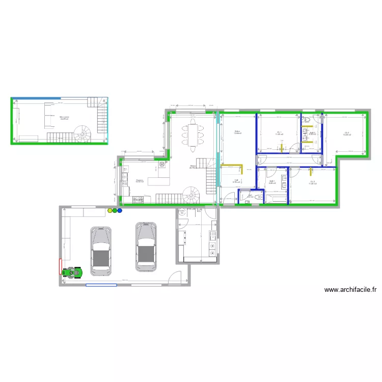 Vaunavey Juillet2019 variante buanderie. Plan de 
