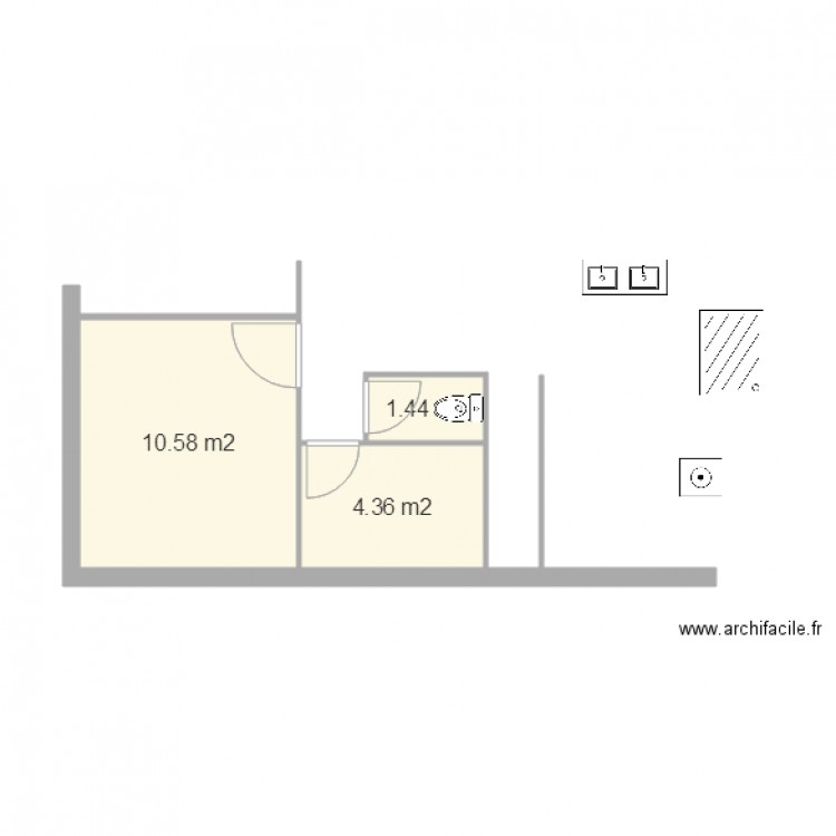 sdb ségo. Plan de 0 pièce et 0 m2