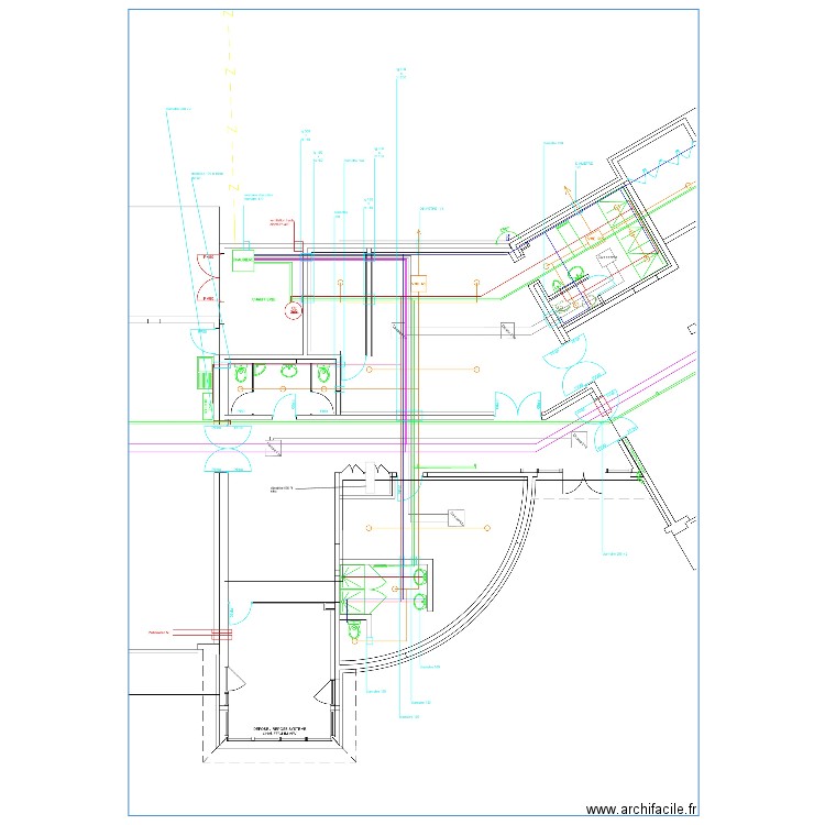 Plan SDIS Montalieu réservation TGBT. Plan de 0 pièce et 0 m2