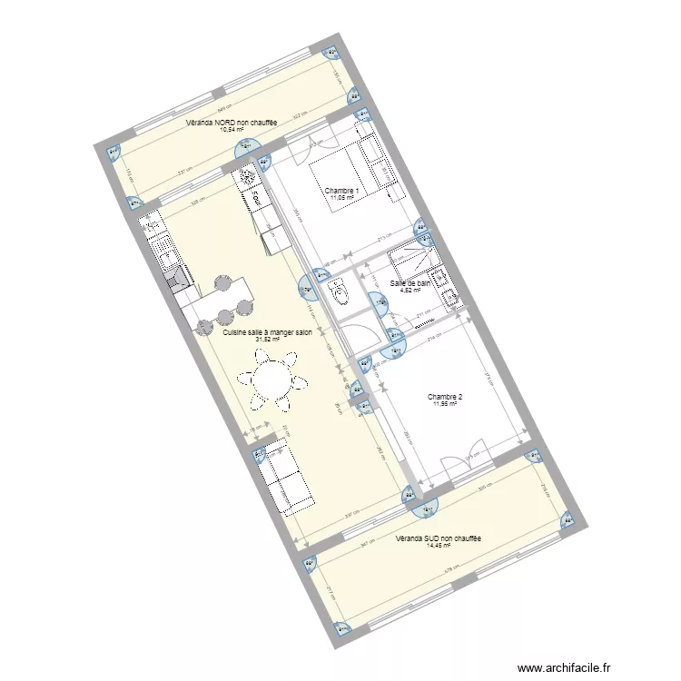 maison la londe les maures avec v&eacute;randas. Plan de 
