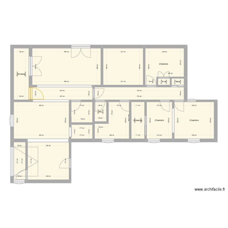 PROJET LHERM. Plan de 0 pièce et 0 m2