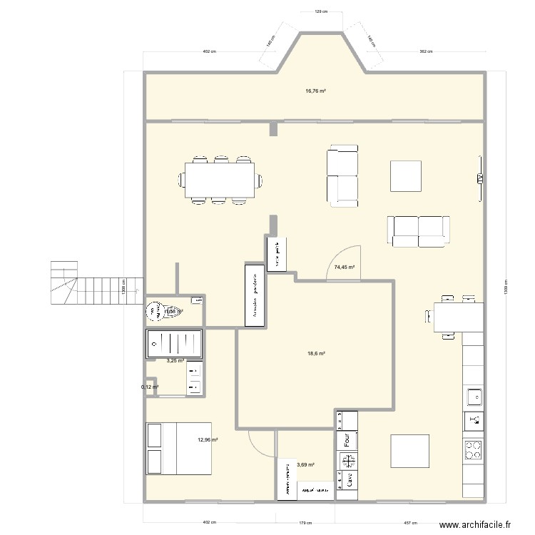 Pornichet De Gaulle RDC Base V3. Plan de 0 pièce et 0 m2