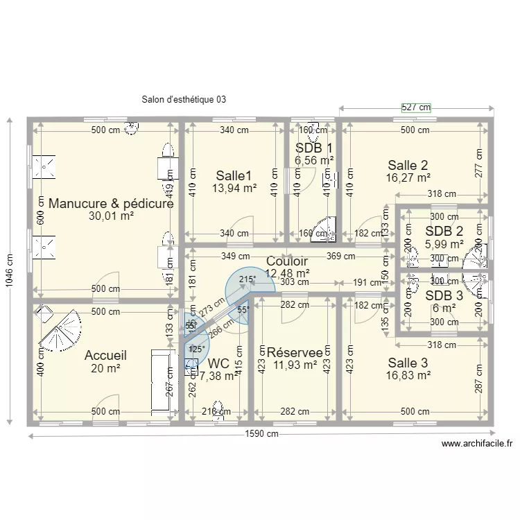 Salon Vivi 03. Plan de 