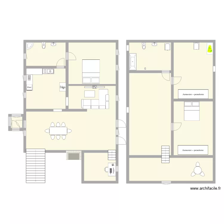 maison. Plan de 