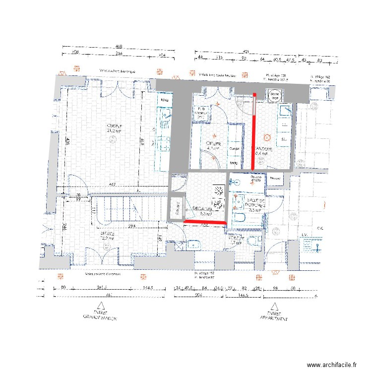 vaudoué cellier. Plan de 0 pièce et 0 m2