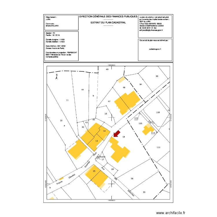 Plan de situation 1. Plan de 0 pièce et 0 m2