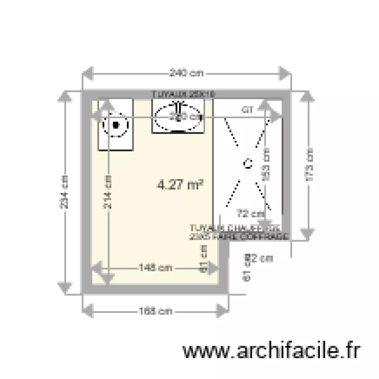 DUBARY AVION . Plan de 