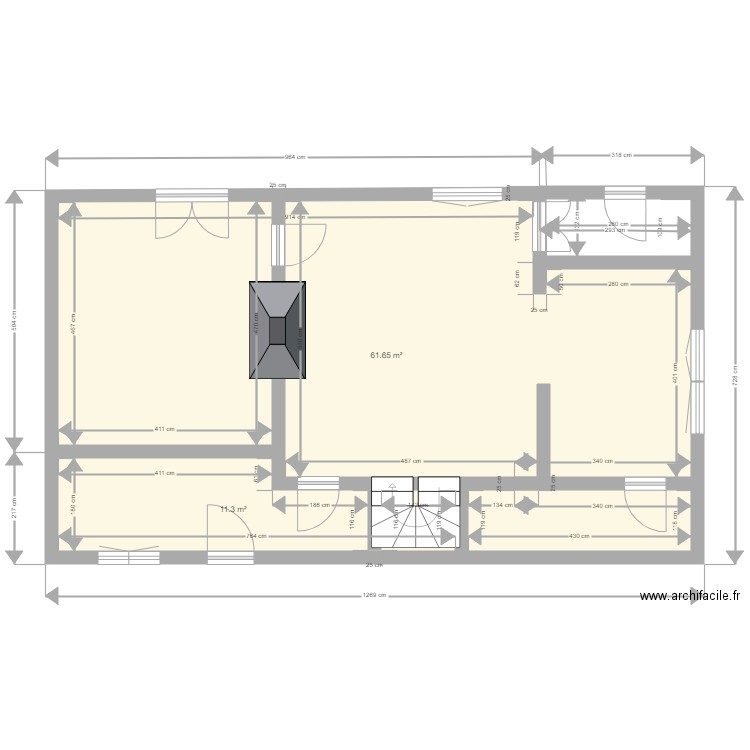 RDC CASTETS. Plan de 0 pièce et 0 m2