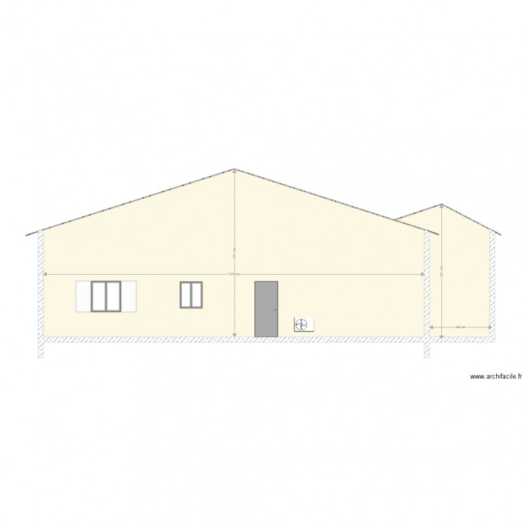 essais plan facade. Plan de 0 pièce et 0 m2