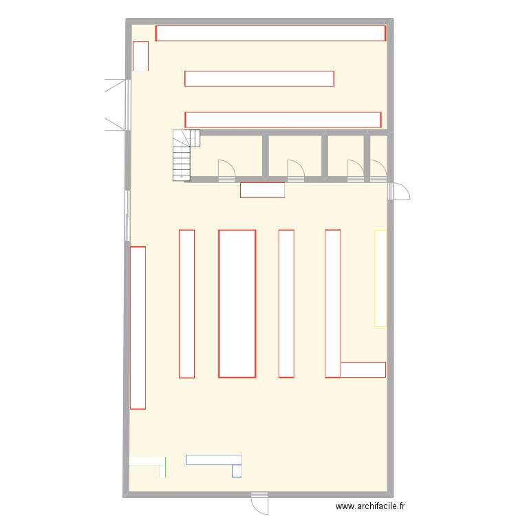 grassin. Plan de 5 pièces et 261 m2