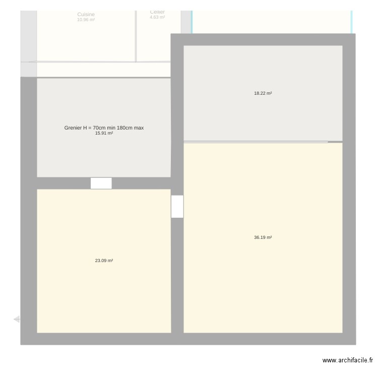 Maison étage. Plan de 0 pièce et 0 m2