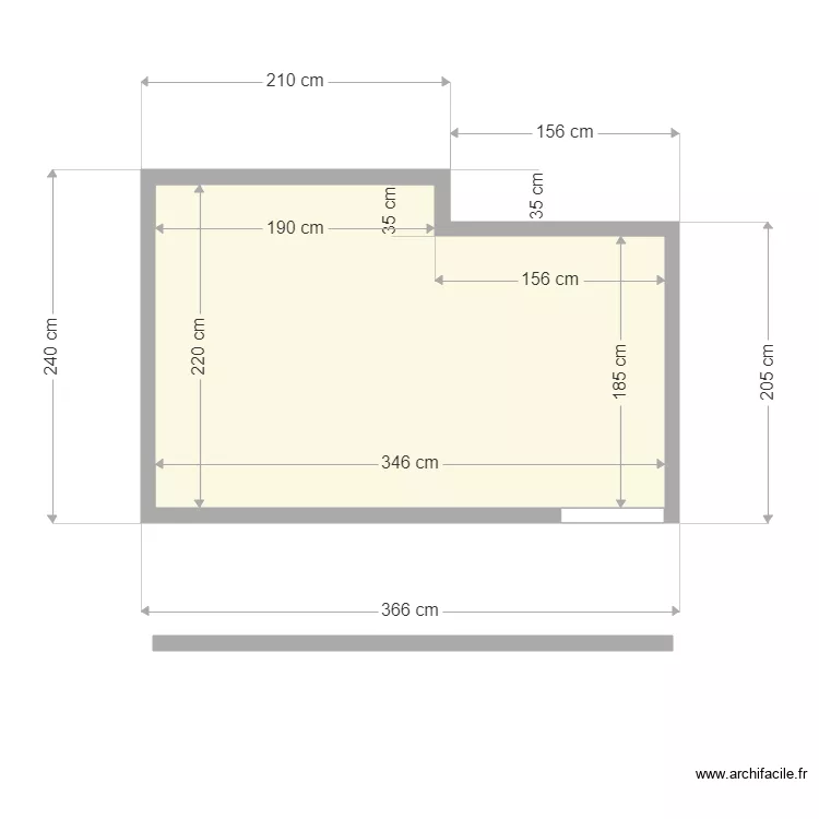 CUISINE EXTERNE. Plan de 