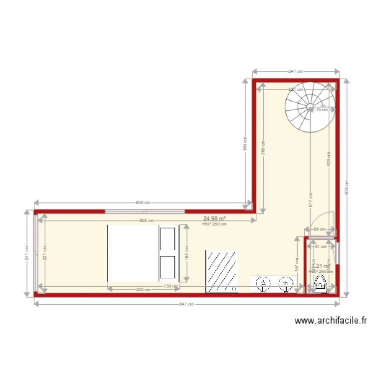 Maison Habitation ST CLAIR 3 Définitif Meublé. Plan de 0 pièce et 0 m2