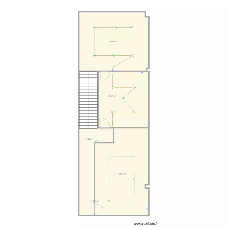 Elecricit&eacute; AFTRAL Courlaoux . Plan de 