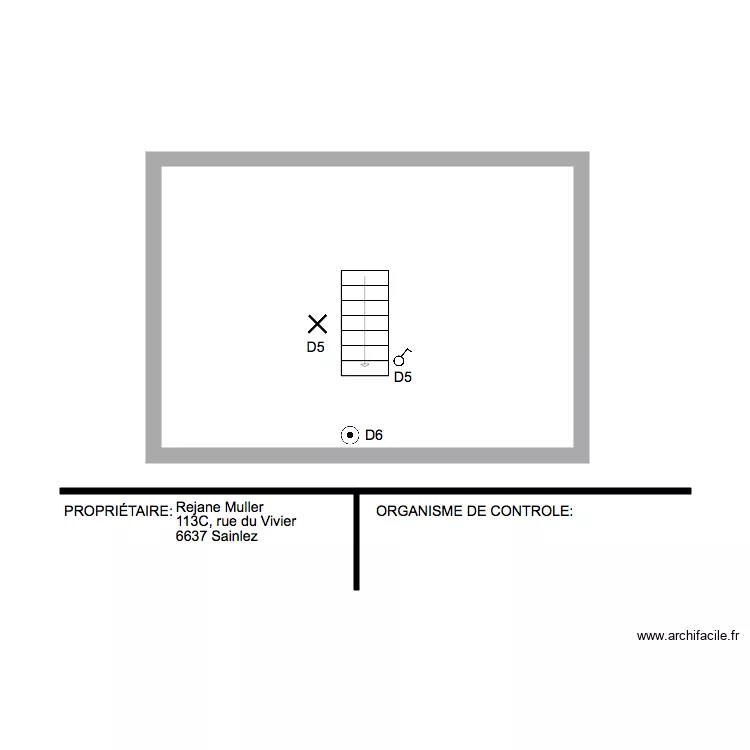 GRENIER MICHEL SAINLEZ. Plan de 