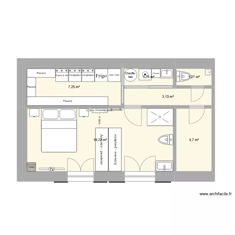 Bilheres Nouveau 2. Plan de 6 Pièces et 37 m² Bilheres Nouveau 2. Plan de 6 Pièces et 37 m²