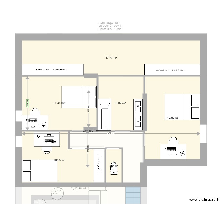 Ayes 2 configuration. Plan de 0 pièce et 0 m2