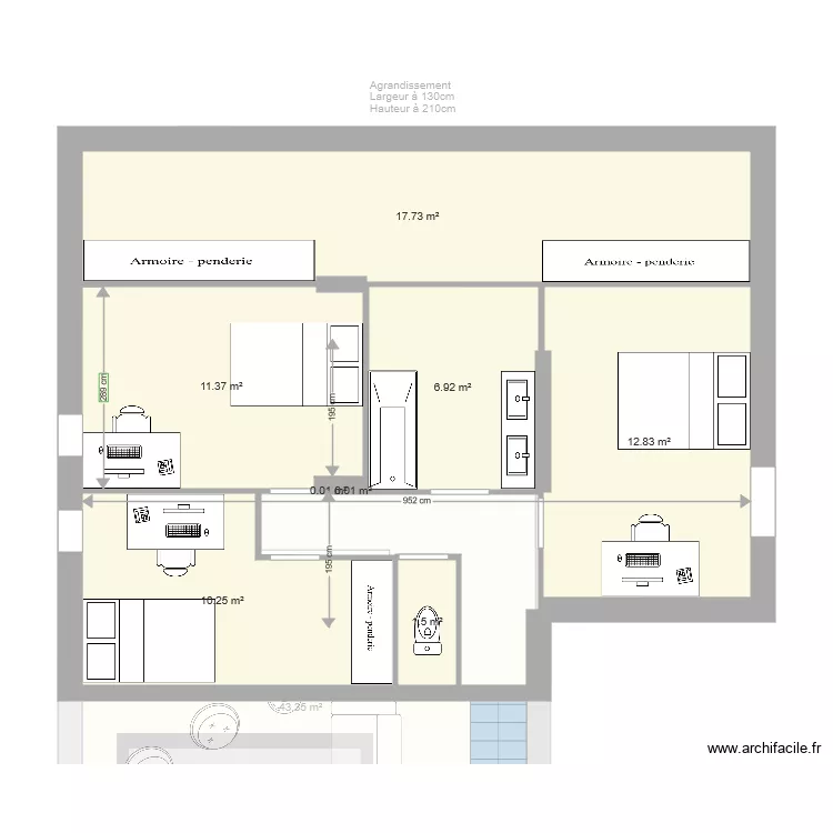Ayes 2 configuration. Plan de 