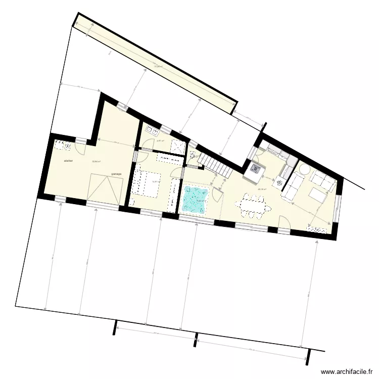 RDC du 12 juin garage cot&eacute; limite 2021 ok . Plan de 